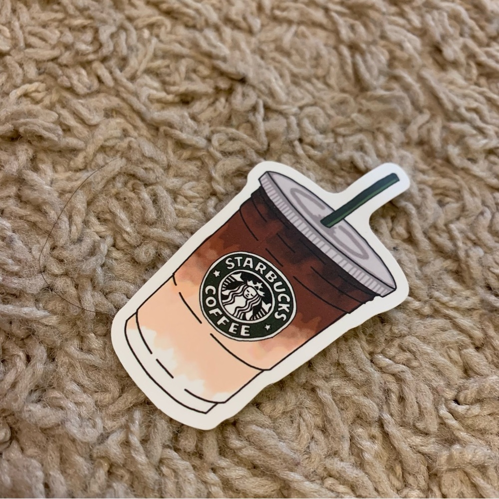 Starbucks iced coffee sticker